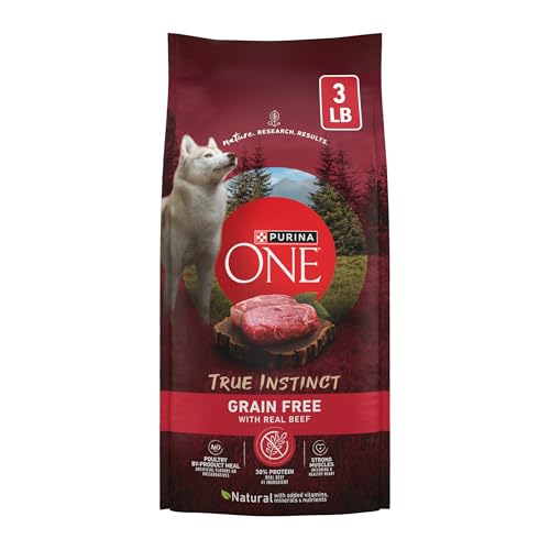 Purina ONE Grain Free Natural Dry Dog Food; SmartBlend True Instinct With Real Beef & Sweet Potato - 3 lb. Bag