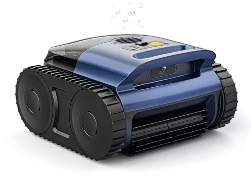 Pool Vacuum for Inground Pool & Above Ground Pool, Cordless Pool Cleaner with Smart Navigation, Self-Parking, LED Indicator, Wall&Waterline Cleaning Pool Robot up to 2150 Sq.ft