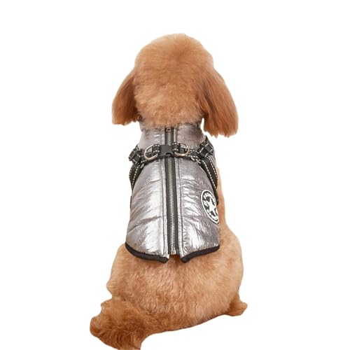 犬の服 冬 防寒 一体型 犬 ベスト射材付き 袖なし 綿服コート 犬 ジャケット ハーネス付き ベスト 背開き 防寒コート ダウン 散歩 小型犬 中型犬 袖なし 防寒保温ペット服 冬 ペット コート 犬 防水ジャケット 暖かい 軽量 着脱簡単 お出かけ 散