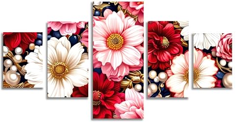 Kit complet diamant painting 5D fleur évadez-vous avec cette broderie géante Mefooge