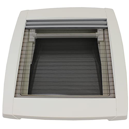 MPK VisionStar M Pro 2 Trappe de toit en verre teinté transparent 40 x 40 cm Blanc nacré