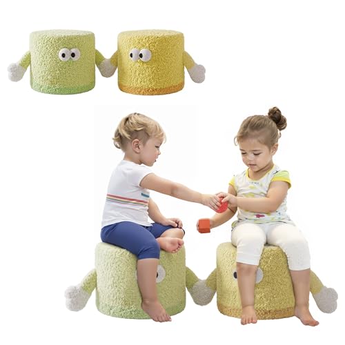 Daneey 2PCS Soft Kids Chair, Funny Holding Hands Design Toddler Foam Chair Kids Chairs Comfy Toddler, Bean Bag Chairs for Kids, Valentines Day Gifts for Kids Girls Boys