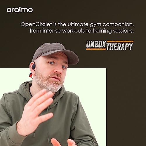Image of Oraimo Open Ear Headphones, Wireless Earbuds for Android & iPhone, Open Ear Earbuds, Built-in Mic,Sweat /Splash Proof, 16 Hrs Music Play,