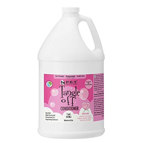 Tangle Off Conditioner – Professional Size, Detangles & Moisturizes for Silky Coats – Made in USA by P.E.T.