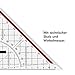 Westcott Geometriedreieck 22 cm mit abnehmbarem Griff | Transparentes Geometrie-Dreieck aus Kunststoff mit roter Skala | Technische Skala & Winkelmesser für Schule, Uni oder Büro | E-10142 00