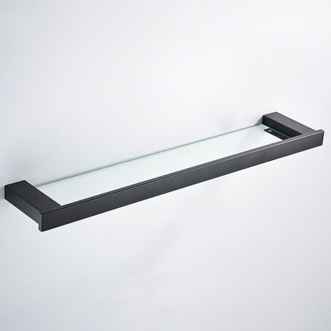 Ensemble d'accessoires de salle de bain noir et porte-serviettes