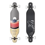 VOLADOR 42inch freeride longboard complete cruiser ( drop through deck - camber concave )(Fuji Sakura)