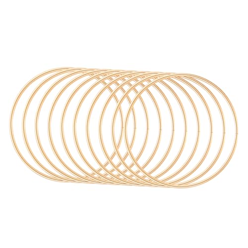 Aros | Toyvian 10piezas Aros De Metal Para Atrapasueños Anillos De Macramé Dorado De Accesorios De Metal Para Manualidades Y Atrapasuenos Decorativos