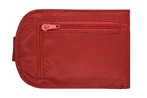 Big Skinny Women's Taxicat Bi-fold Wallet, Lipstick Red2