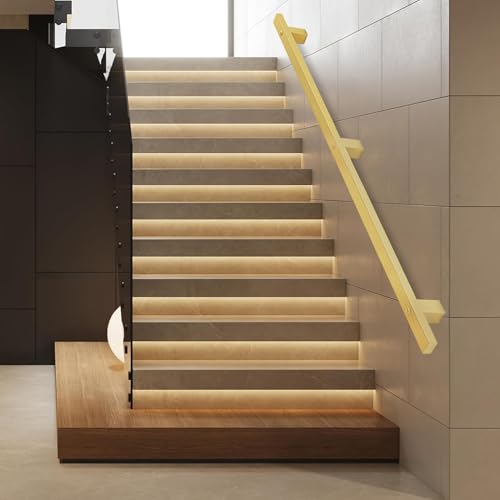 Rampe d'escalier en métal blanc de 90 cm pour sécuriser vos marches de jardin