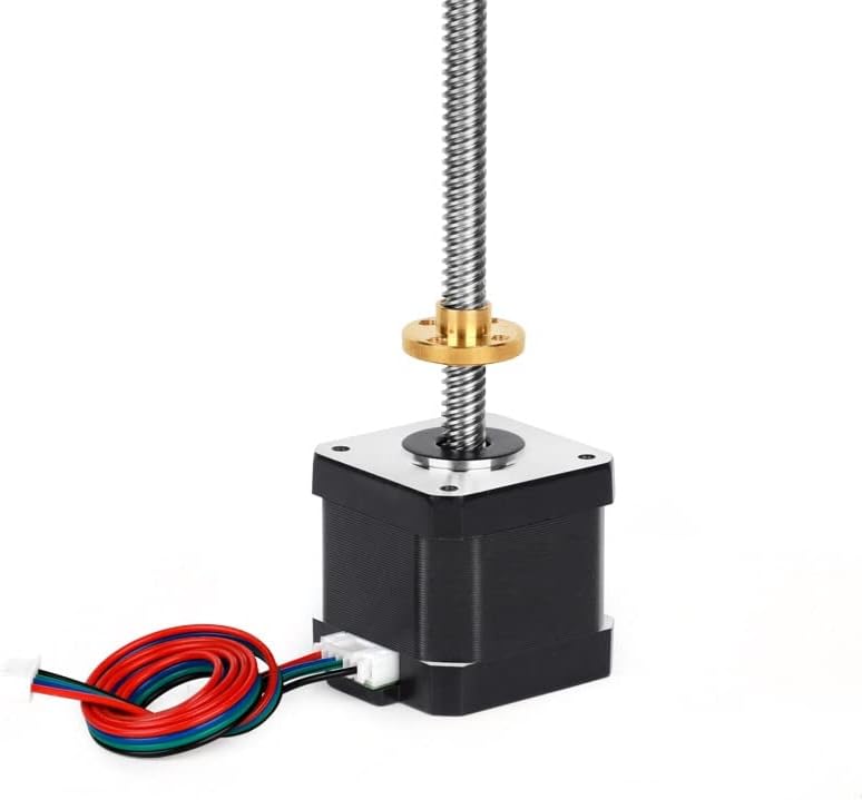17 linear stepper motor with lead screw Tr8*8 400mm 500mm 530mm long lead screw - (Shaft Diameter: 400mm Lead screw)