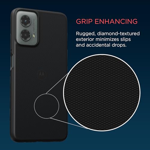 Image of Motorola Moto G 5G (2024) Textured Protective Case- Black