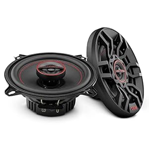 DS18 G5.25Xi GEN-X Car Audio 5.25″ 2-Way Coaxial Speakers 135 Watts Max 4-Ohm – 5.25 inches Full Range Speakers with Dome Tweeters – Grill Included – 2 Speakers