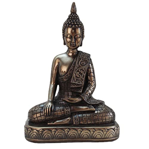 Statue de Bouddha Zen en résine ZXQUEGF pour décoration intérieure et bureau
