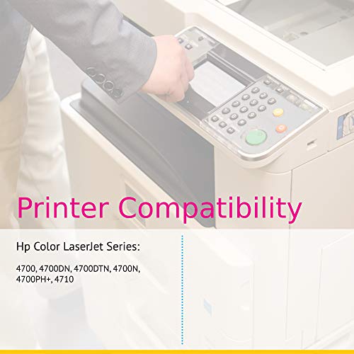 Cs Compatible Toner Cartridge Replacement For Hp 4700Dn Q5950A Black Q5951A Cyan Q5952A Yellow Q5953A Magenta Hp 643A Color Laserjet 4700 4700Dn 4700Dtn 4700N 4700Ph+ 4710 4 Color Set #TOP4