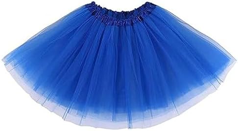 XINXIYAN Blue Tutu Skirts for Women Halloween Costume Adult Party Favor Dance Tulle Skirts