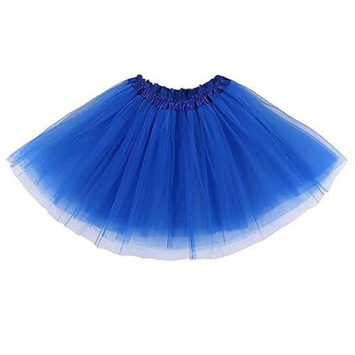 XINXIYAN Blue Tutu Women Adults Girls Costume Skirts 5 Layers Mardi Gras Outfit Halloween Costume Dress Party Favor Running Tutu