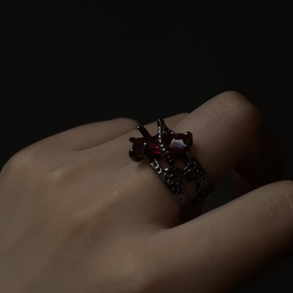 Amazon.co.jp: 恋と深空 シン 指輪 リング 調節可能 ブラック