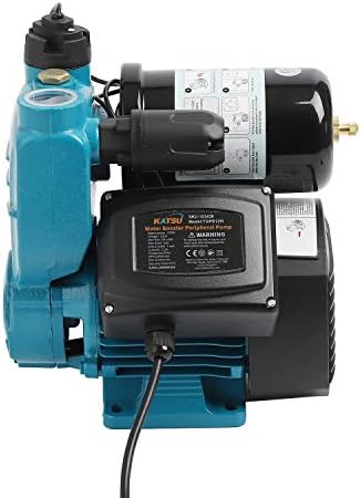 KATSU Water Booster Pump 370W, Auto Stop Start with Adjustable Pressure Control, Self Priming Suitable for Home and Garden Water Taps 151436