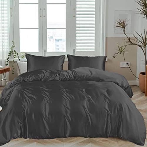 LINENWALAS 100% Natural Bamboo Designer Checks 2-Piece Duvet Cover Sham Set With Zipper and Corner Ties- Softest Cool Bedding Perfect for Skincare (Single, White)