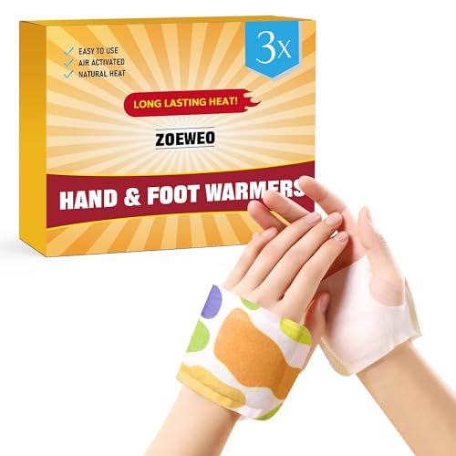 Hand Warmers - Up to 6 Hours of Heat, Super Long Lasting - Easy, All Natural - Air Activated, for Body, Hands & Toes