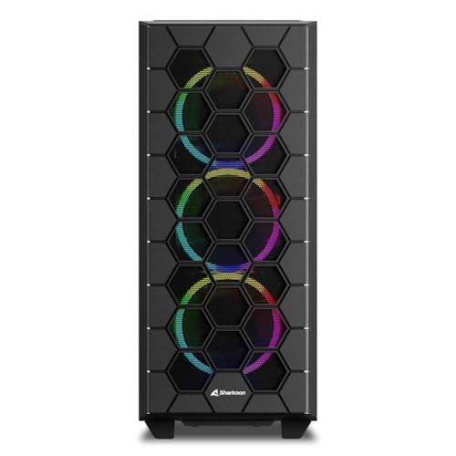Sharkoon ~h^[PCP[X RGB HEX 3DwLTStgpl ATX/Micro-ATX/Mini-ITXKiΉ 120mmARGBt@6 {K㗝Xi