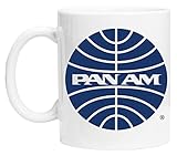  BIOCLOD Pan Am Mid 1950s Globe Inverted Tasse de Tasse Réutilisable en Verre Blanc Pour le café de thé Coffee Cup