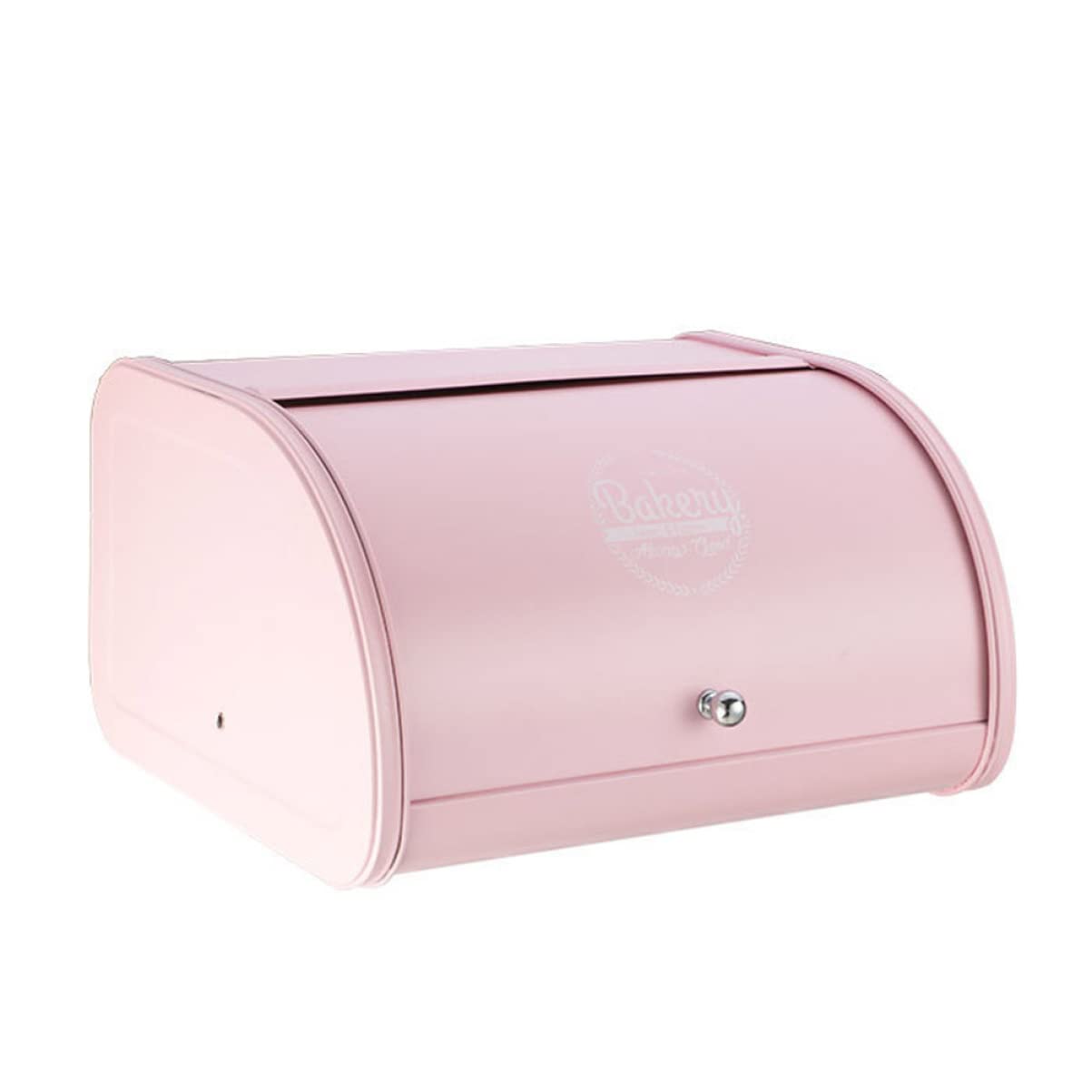 Pratico portapane in rosa con coperchio arrotolabile, per cucina e casa, antiruggine, buona ventilazione per il pane