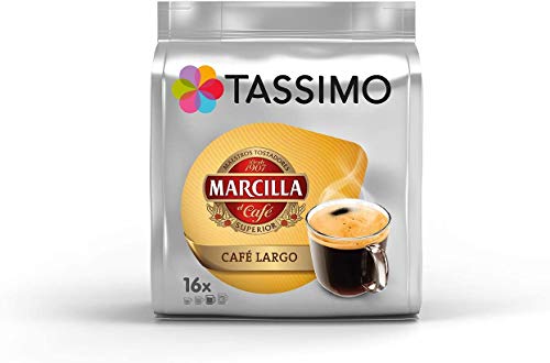 Tassimo Koffie Marcilla Koffiepakket - Marcilla Café con Leche/Cortado/Espresso/Café Largo/Espresso Descafeinado Koffie… - Afbeelding 3
