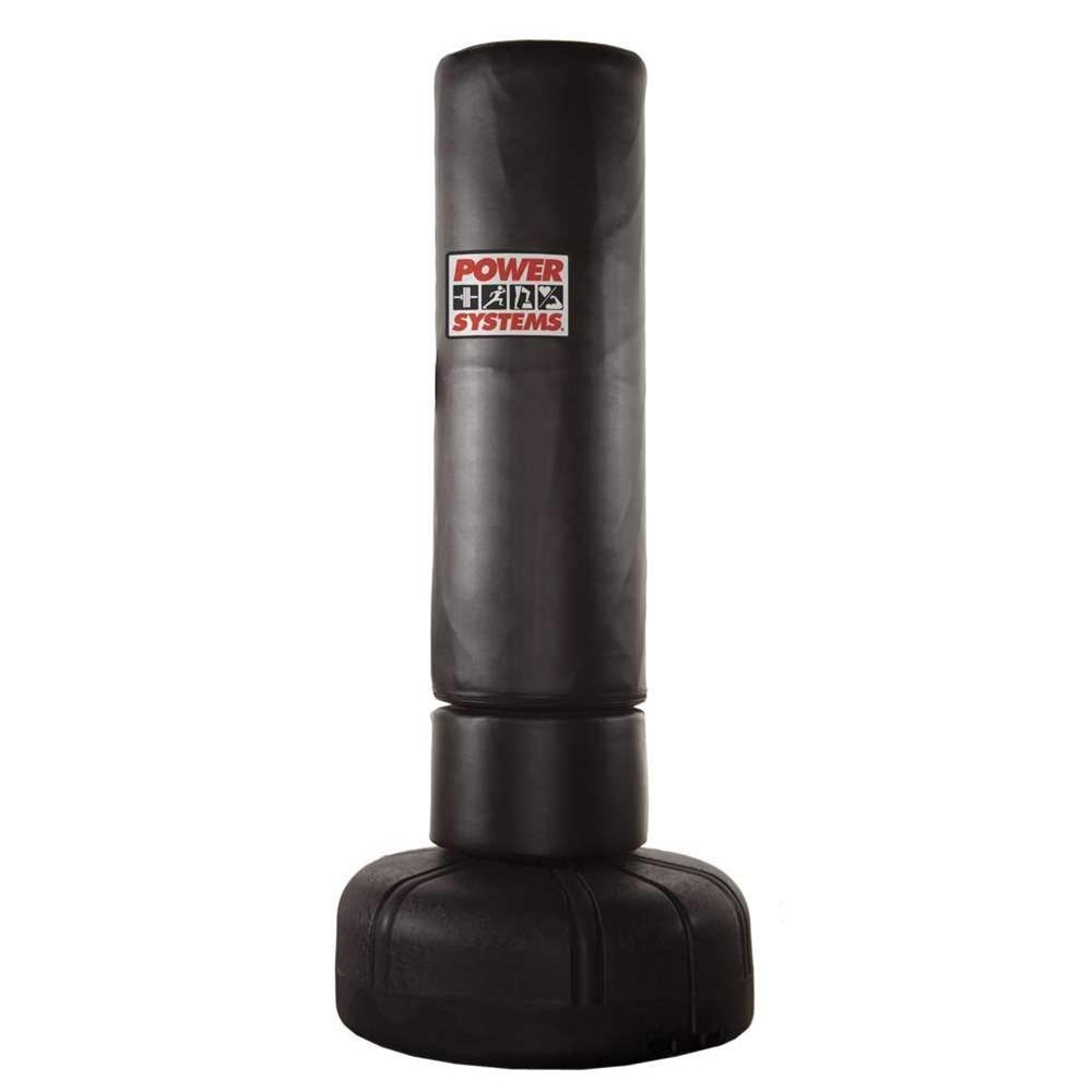 Power Systems PowerForce Freestanding Bag, Adjustable Height Strike Bag for Mixed Martial Arts, 77 x 33.5 Inches, Black (88214)