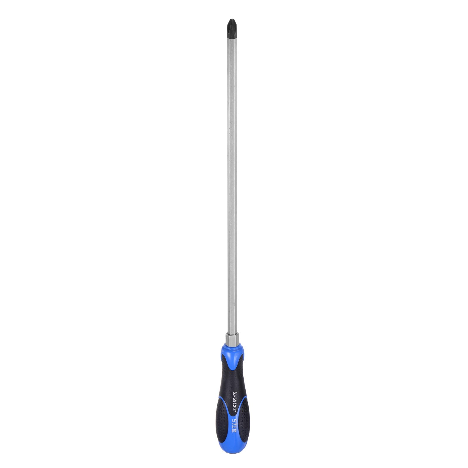 HARFINGTON Magnetic Screwdriver PH3 x 285mm CR-V High Torque Go-thru Steel Blade Phillips Screwdrivers with Striking Cap for Fastening, Chiseling and