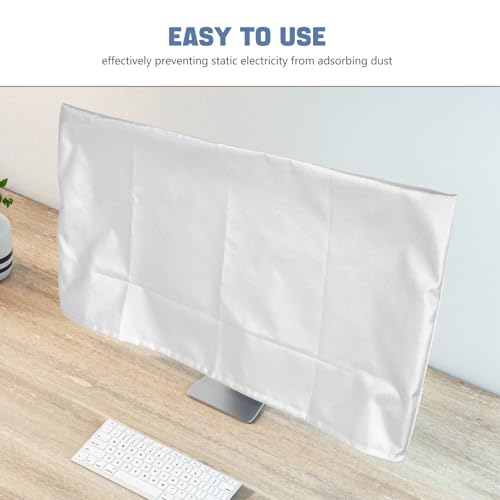 Funda antipolvo para monitor de oficina de 20 a 22 pulgadas en color plateado 4