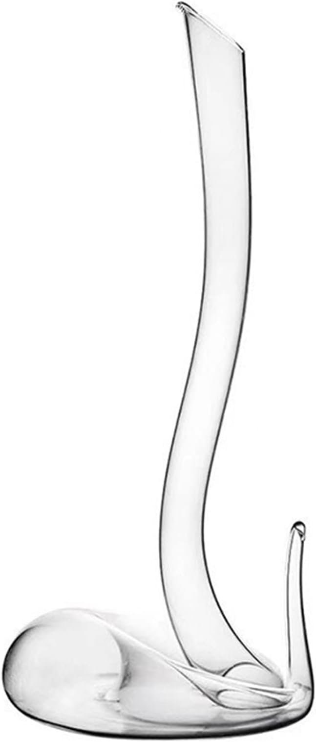 LOGEA Rotwein-Schlangen-Form, Handgeblasen 100% bleifreies crystal glass Cobra Wein decanters, creative Schlanga tented decantors Rotweininkarffe,43CM
