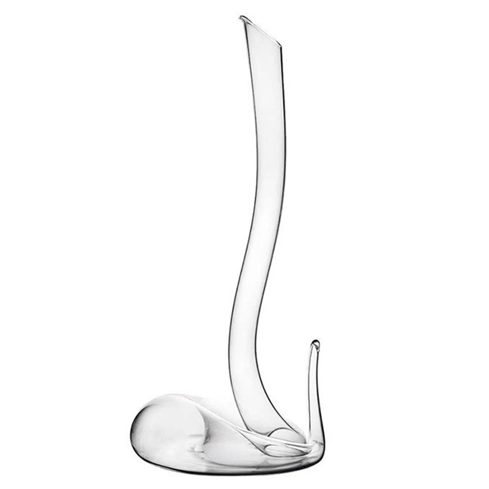 LOGEA Rotwein-Schlangen-Form, Handgeblasen 100% bleifreies crystal glass Cobra Wein decanters, creative Schlanga tented decantors Rotweininkarffe,53CM [Energy Class A]