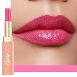 Oulac 2 in 1 Rossetto Rosa e Balsamo - Idratante e Succoso, Trattamento Lucido per Labbra Secche, Screpolate e Fragili, Effetto Morbido Immediato, Formula Vegana 06 She Pop
