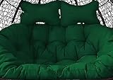 REMBOURRAGE EXTRA ÉPAIS : Le coussin de hamac suspendu d'extérieur est rempli de ouate de coton, 16 cm d'épaisseur, doux et confortable, bonne résilience