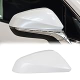Door Exterior Rear View Mirror Cover Cap Cover Trim For Lexus NX RX 2015 2016 2017 2018 2019 2020 (White, Right)
