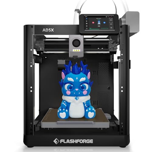 FLASHFORGE AD5X 3D Printer,Smart Multi-Color 3D Printer with IFS,Max 600mm/s High Speed 4 Colors...
