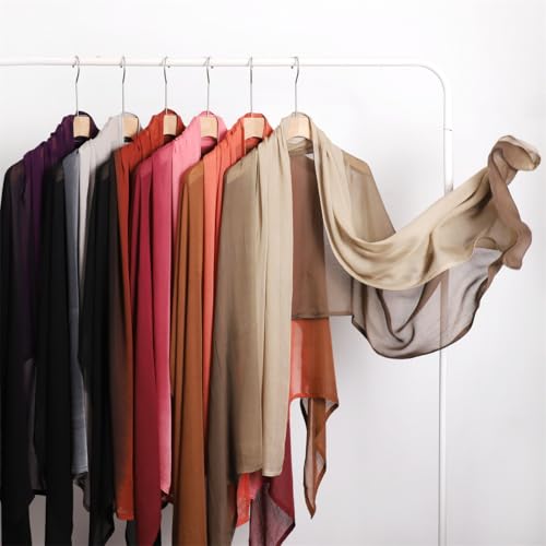 Premium Ombre Viscose Hijab Scarf for Women Muslim Lightweight Gradient Color Shade Hair Wraps Long Hijabs Scarves2