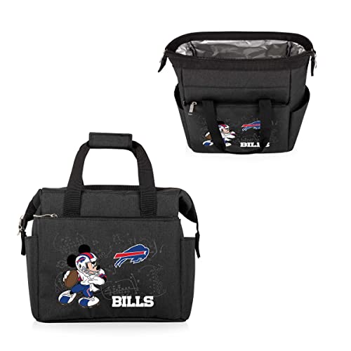 Image of PICNIC TIME NFL Mickey Mouse On The Go Lunch Bag - Soft Cooler Lunch Box - Insulated Lunch Bag, (Black)