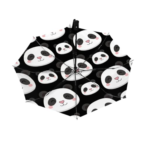 Parapluie de voyage automatique inversé coupe-vent soleil pluie panda mignon