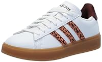 adidas Women's Grand Court 2.0, White/Hazy Copper/Gum, 4.5