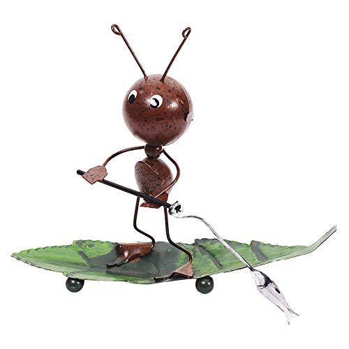 Statue de bureau en fer et figurine de fourmi mignonne pour decoration de table