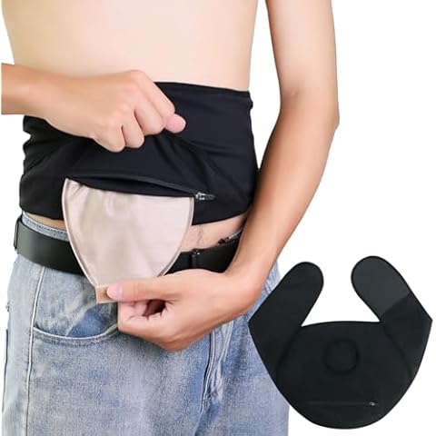 Ostomy Belt- Comfortable Colostomy Belt, Support Ostomy Bag Covers, Ostomy Belt for Men and Women - Adjustable Ostomy Support Belt-Ostomy Wrap (Medium) Cover