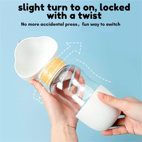 Startseating Dog Water Bottle With Food Container 2 In 1, Leak Proof Portable Puppy Water Dispenser With Drinking Feeder For Pets Outdoor Walking, Hiking, Travel Water Bowl, Food Grade Plastic (12Oz) #TOP5