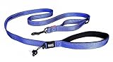 EzyDog Soft Trainer Dog Leash with Traffic Control, Standard, Blue