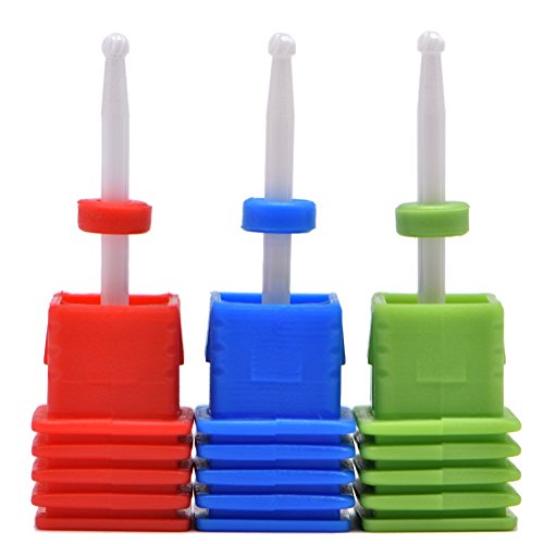 Set Cerámico de Puntas para Torno de Uñas 3/32" miniatura 1