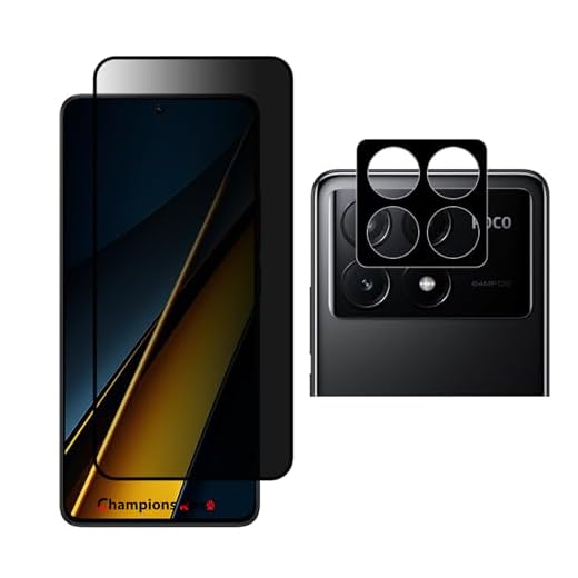 COMBO Película Privacidade 3D + Pelicula Câmera Para Poco X6 Pro 5G - (Tela 6.67) - Champions Rox