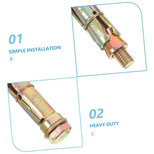 iplusmile 12pcs Heavy Duty Expansion Shield Anchors for Concrete Brick and Wall Construction Metal Fasteners for Renovation Projects - Image 9