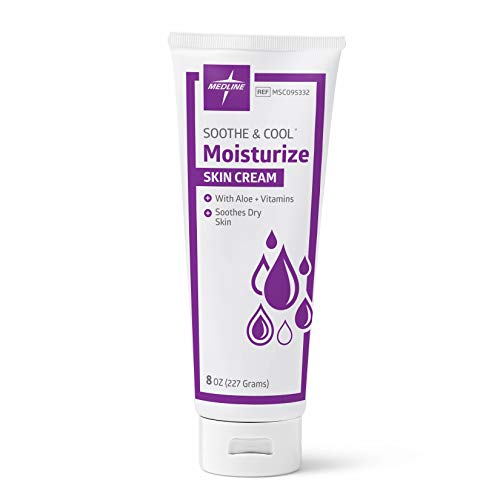 Medline Soothe & Cool Moisturizing Skin Cream, With Aloe And Vitamin E, Scented, 8 Oz. Tube #TOP22